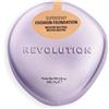 Revolution Beauty London Revolution Superdewy Cushion Foundation, fondotinta cushion, coprenza leggera modulabile, finish luminoso e idratato per un incarnato radioso e uniforme, Medium Neutral, 9g