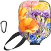CNTDBU Dopamine Wildflowers - Custodia per pagaia in neoprene con tasca a rete, moschettone per borsa da palestra