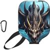 CNTDBU Flying Dragon - Custodia per pagaia da pickleball, in neoprene, con tasca in rete, moschettone per borsa da palestra