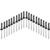 Qianly Rivetti di Fissaggio per Kayak 20 Pezzi/Set Rivetti in Alluminio per Canoa Kayak