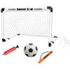 TISHITA Porta da Calcio per Bambini Pompa Ad Pieghevole per Porta da Palla Cancello da Calcio Giocattolo per Bambini per Parco Giochi per, Arancione 120x80 cm