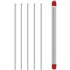 Durashmall Ago per esca da pesca in acciaio inossidabile, 20 cm, strumento per filettatura a vite senza fine, per ami, diametro esterno 1,2 mm, diametro esterno 0,6 mm, rosso, confezione da 5