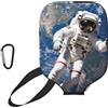 CNTDBU Custodia per pagaia in neoprene con tasca a rete, moschettone per borsa da palestra con astronauta
