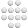 Violiica Confezione da 12 palline da calcio balilla da 36 mm, in resina bianca solida, ricambio per macchine da calcio balilla