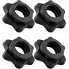 AMYXIYUAN 4 clip per manubri esagonali per manubri, per bilanciere, spin-lock, per sollevamento pesi, allenamento fitness (nero)