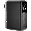 KLdcfhDR Mini Pompa elettrica for Bici da 1 pz 120PSI, gonfiatore Digitale Ricaricabile da 500 mAh con valvole Schrader e Presta for MTB
