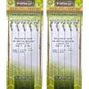 PRO FILSTAR Set di 10 Ami da Pesca con Filo Trecciato e Elastico - Amo N7,Corda Intrecciata 10cm,DIA 0.12mm - Method Feeder - Pellet Carpfishing - Hair Rig - Pesca Accessori Carpa - Attrezzatura Pesca