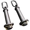 Lljsszr 2 Pezzi Accessori per Rack per Squat Attrezzatura per Allenamento di Accessorio Dispositivo di Assistenza per Trazioni Multifunzione Acciaio Sga, Argento Galvanizzato