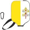 CNTDBU Custodia per pagaia con bandiera del Vaticano, in neoprene, con tasca in rete, moschettone per borsa da palestra
