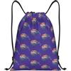 FHIZOAL Nuova Zelanda Kiwi Uccello Coulisse Borse Impermeabile Sport Stringa Zaini Leggero Yoga Formazione Nuoto Viaggio, Nero , S, Casual
