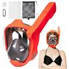 Generic Maschera da Snorkeling Adulti, Vista Panoramica Antiappannamento Maschera Integrale, da Immersione, per Viaggi, Subacquea, Piscina, Immersioni, Nuoto, Donna, Uomo