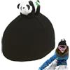 Generic Animal Snow Ski Helmets Cover - Cappellino con teschio Liner Winter Hat, Panda Snowboard Knitted Hat | Cute Ski Caschi per bambini | Coperture per casco da snowboard Panda Fornitura invernale per