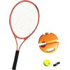 Aymzbd Palla Rimbalzante per Allenamento Individuale di Tennis, Dispositivo di Allenamento Singolo per Il Tennis, Ideale per Giocare a Tennis in Casa O, Rosso