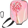 CNTDBU Custodia colorata per pagaia in neoprene con tasca a rete, moschettone per borsa da palestra