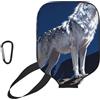 CNTDBU Alpha Wolf - Custodia per pagaia da pickleball, in neoprene, con tasca in rete, moschettone per borsa da palestra