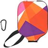CNTDBU Custodia per pagaia in neoprene con tasca a rete e moschettone per borsa da palestra con triangolo colorato