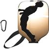 CNTDBU Header Jump Action Pickleball Paddle Cover-Neoprene Paddle Case con Mesh Pocket Moschettone per Borsa da Palestra