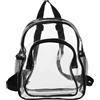 MOBUTOFU Zaino Trasparente in Pvc Decorazioni Scuola per Donne, Mini Zaino Resistente Tracolla Regolabile per Attività Outdoor e Viaggi