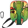 CNTDBU Custodia per pagaia in neoprene con tasca in rete, moschettone per borsa da palestra con cactus