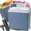 Kamai Coolbox Frigorifero elettrico da 24 l, per campeggio, 12 V/230 V, per auto, presa di corrente, camper, portatile, silenzioso, raffredda e riscalda, per viaggi e picnic, prodotto in UE Kamai Coolbox