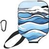 CNTDBU Waves Lapping at the Rocks, custodia per pagaia in neoprene con tasca a rete, moschettone per borsa da palestra