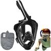 Nuyhgtr Occhiali da snorkeling per adulti, occhiali da snorkeling, occhiali da piscina integrali, vista panoramica a 180°, anti- , per immersioni subacquee, senza perdite