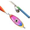 Wectirc Esche da pesca a LED, per pesca notturna, impermeabili, a forma di occhio, luce che si illuminano al buio, con tappo a forma di occhio, per pesca notturna