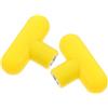 Toyvian Impugnature Ergonomiche Gialle per Macchine Via Cavo, Maniglie Rotanti Perno a Sfera M10, Accessori Fitness per Allenamento Forza e Palestra Domestica
