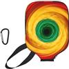 CNTDBU Custodia per pagaia a spirale in neoprene a tre colori, con tasca in rete, moschettone per borsa da palestra