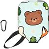 CNTDBU Cute Little Bunny Pickleball Paddle Cover-Neoprene Paddle Case con Mesh Pocket Moschettone per Borsa da Palestra