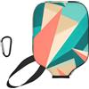 CNTDBU Custodia per pagaia in neoprene con tasca a rete, moschettone per borsa da palestra con colori tropicali