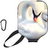 CNTDBU Cute Little Swan Pickleball Paddle Cover-Neoprene Paddle Case con Mesh Pocket, Moschettone per Borsa da Palestra