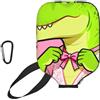CNTDBU Custodia per pagaia con dinosauro in pizzo, in neoprene, con tasca in rete, moschettone per borsa da palestra