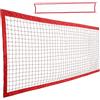 Striegro Rete da pallavolo per piscina, rete da pallavolo regolabile in PE per piscine interrate e fuori terra - Rossa, 14, 76 piedi x 2, 95 piedi.