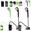 Generico Doccia da campeggio portatile - Ricaricabile 3 modalità spruzzo impermeabile ABS pompa esterna | Ricarica Type-C display LED kit viaggio compatto | Escursioni spiaggia camper zaino cura animali giardi