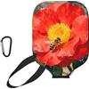 CNTDBU Custodia per pagaia in neoprene con tasca a rete, moschettone per borsa da palestra