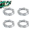 LearnLyrics Cuscinetto Per Biciclette - Bike Cuscinetto Del Cuscinetto, 20,6 Mm X 7 Palline | 4 Cuscinetti A Sfere Per Ruota Anteriore In Bicicletta, Bambini/biciclette Elasticiose, 20,6 Mm X 7 Palline, Ruota