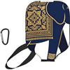 CNTDBU Custodia per pagaia con elefante mandala, in neoprene, con tasca in rete, moschettone per borsa da palestra