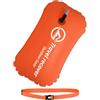 Generisch Boa galleggiante gonfiabile in robusto PVC, ultra leggera (172 g), ad alta visibilità per acque libere, aperte, per adulti fino a 90 kg (48 x 31,5 cm)