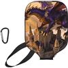 CNTDBU Dragon Castle Sky Pickleball - Custodia in neoprene con tasca a rete, moschettone per borsa da palestra