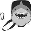 CNTDBU Shark Smile - Custodia per pagaia da pickleball, in neoprene, con tasca in rete, moschettone per borsa da palestra