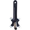 ReachMall Pedivella destra per bici, 170 mm in lega di alluminio con BCD104 per guarnitura Prowheel Hollow a 10 scanalature, nero