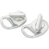 AsrMyjcx 2 Pezzi Lock And Ride D Rings Morsetti di in Ferro Gancio di Blocco Ricambio Accessori Auto Installazione Semplice Compatibili con