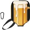 CNTDBU Custodia in neoprene con tasca a rete, moschettone per borsa da palestra