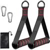 DALAETUS Set di 5 Maniglie Palestra, Maniglie a Fascia di Resistenza con Doppio Anello Metallico a Forma di D e Ganci Moschettone Grandi, Maniglie per Fitness per Home Fitness, Tricipiti, Allenamento