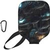CNTDBU Future Robot Pickleball Paddle Cover-Neoprene Paddle Case con Mesh Pocket Moschettone per Borsa Palestra