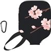 CNTDBU Night Cherry - Custodia per pagaia in neoprene con tasca a rete, moschettone per borsa da palestra