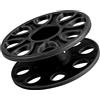 Adfaga Bobina per immersione professionale Mulinello da dito in plastica di alta qualità Attrezzatura subacquea compatta per immersioni tecniche in grotta Impermeabile Leggero Dure (Nera)