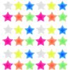 Toyvian 72 Pezzi Decorazioni per Raggi di Bicicletta a Forma di Stella in Plastica e Resina, Accessori per Bici Resistenti Sbiadimento, e Adulti