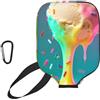 CNTDBU Giant Ice Cream Pickleball Paddle Cover-Neoprene Paddle Case con Mesh Pocket Moschettone per Borsa Palestra